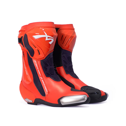 Mocha Knights MK-SH099 Racing Boots – Premium CE Certified PU Leather Ride Protection